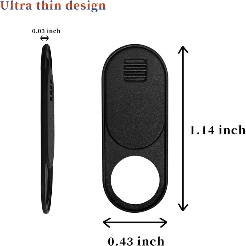 Knomix 3 Pack Ultra-Thin Camera Cover Slide for Tesla Model 3 / Y Interior Cabin Camera Laptop PC Front-Facing Webcam Sticker Blocker Protect Your Privacy (Classic Version) - Image 4